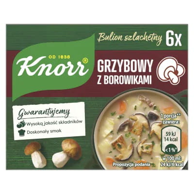 Knorr Unilever Mushroom Stock Cubes (6*10g) 60g