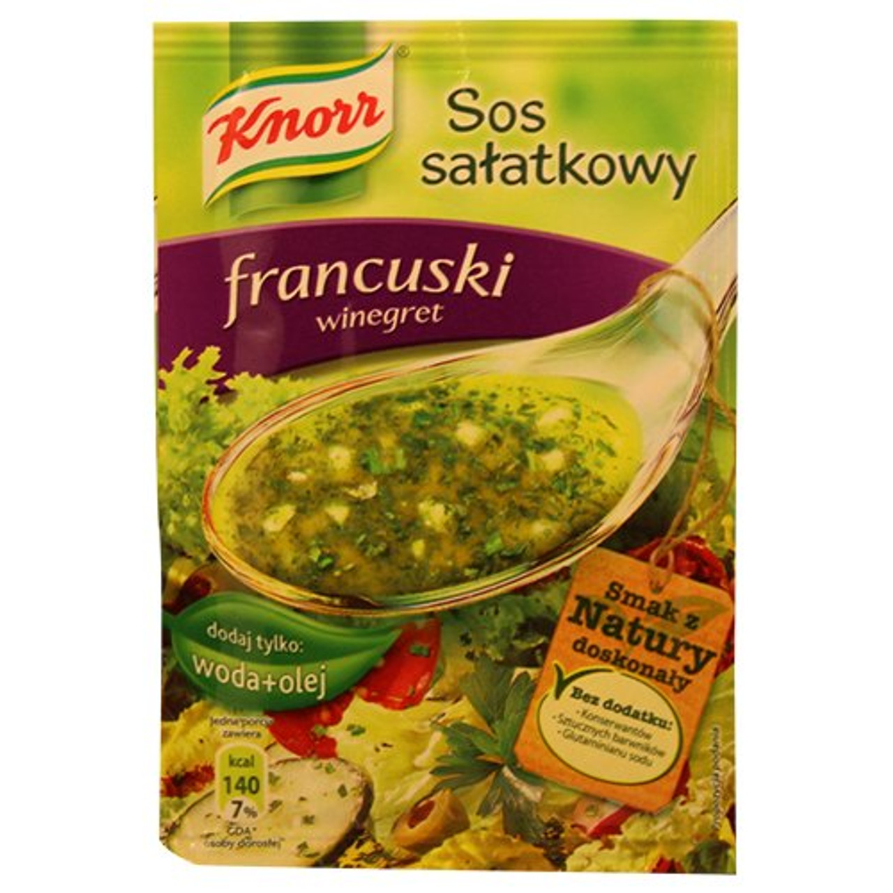Knorr Sos Salatkowy Francuski French Style Vinaigrette Sauce For Salads 9g 3-Pak