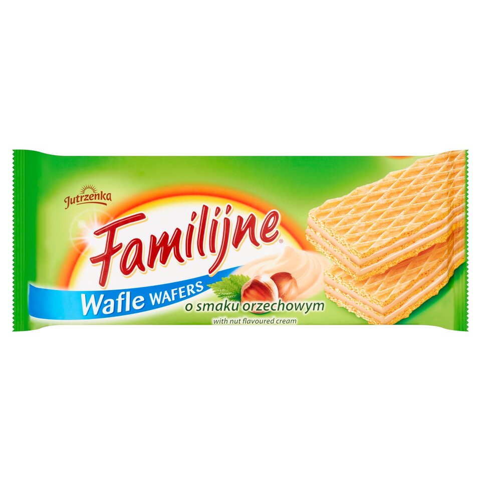 Jutrzenka Familijne Wafers With Nut Flavoured Cream 180g