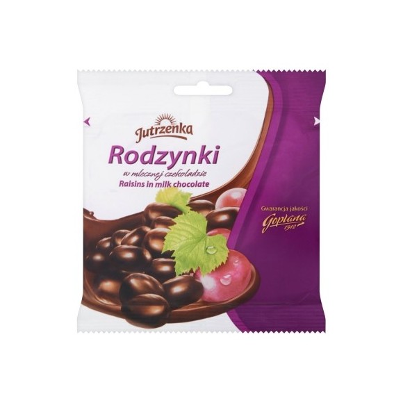 Jutrzenka Rodzynki W Mlecznej Czekoladzie 80 G