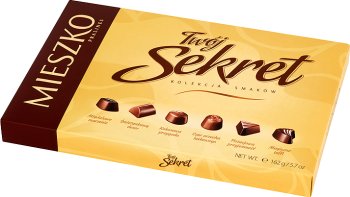 Mieszko Pralines Twój Sekret Czekoladki Nadziewane W Czekoladzie Deserowej I Mlecznej Mieszanka 6 Smaków