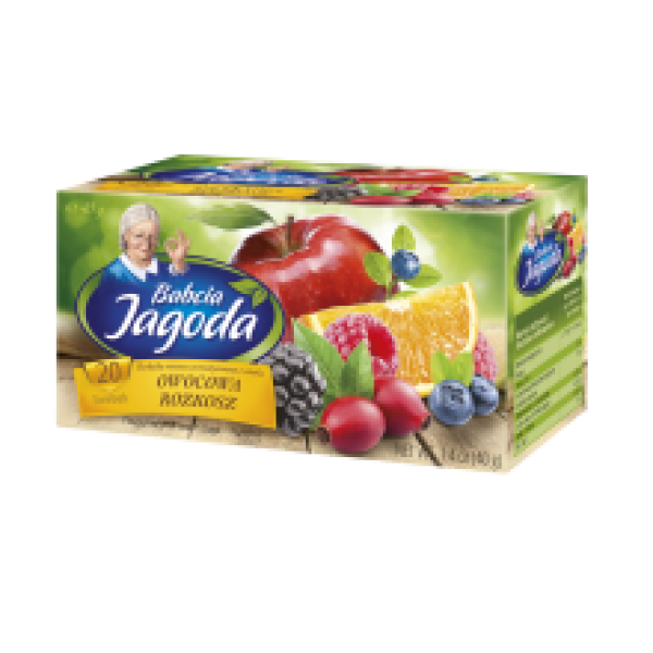 Bunicii Babcia Jagoda Fruit Tea, Multifruit, Bags