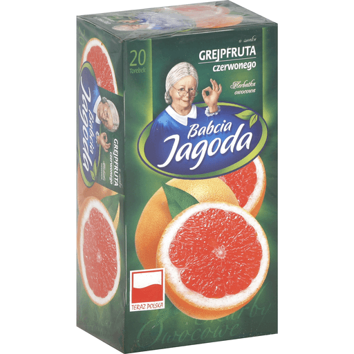 Bunicii Babcia Jagoda Fruit Tea, Grapefruit Flavour, Bags