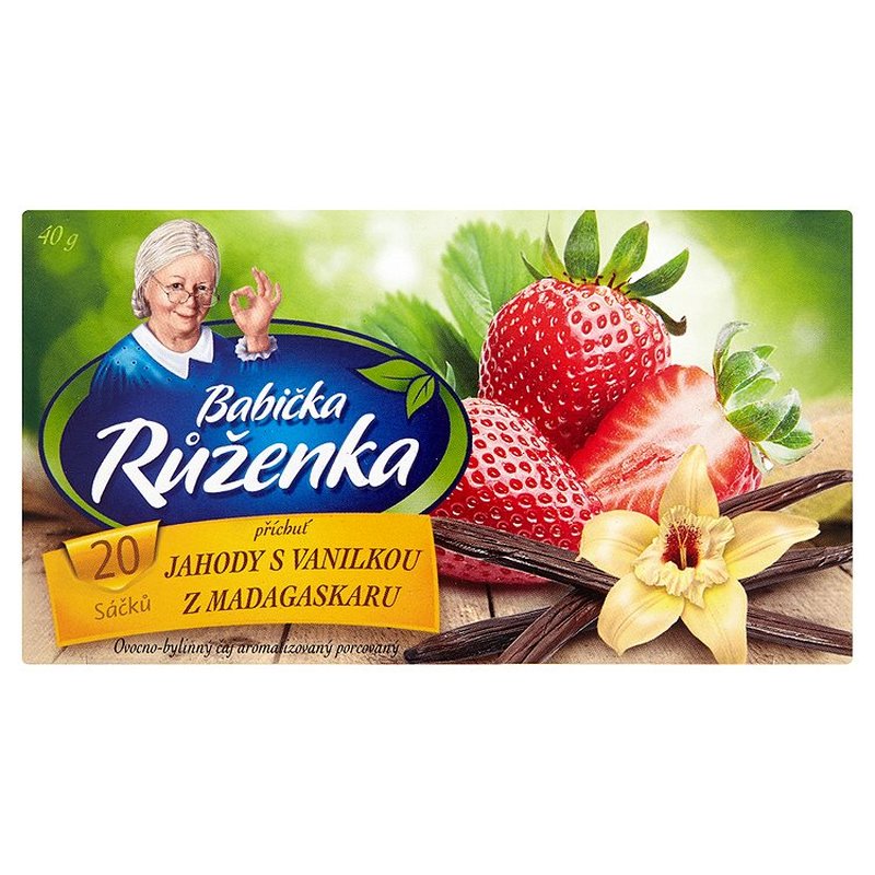 Babcia Jagoda - Vanilla Flavour Strawberry Tea 20x2g