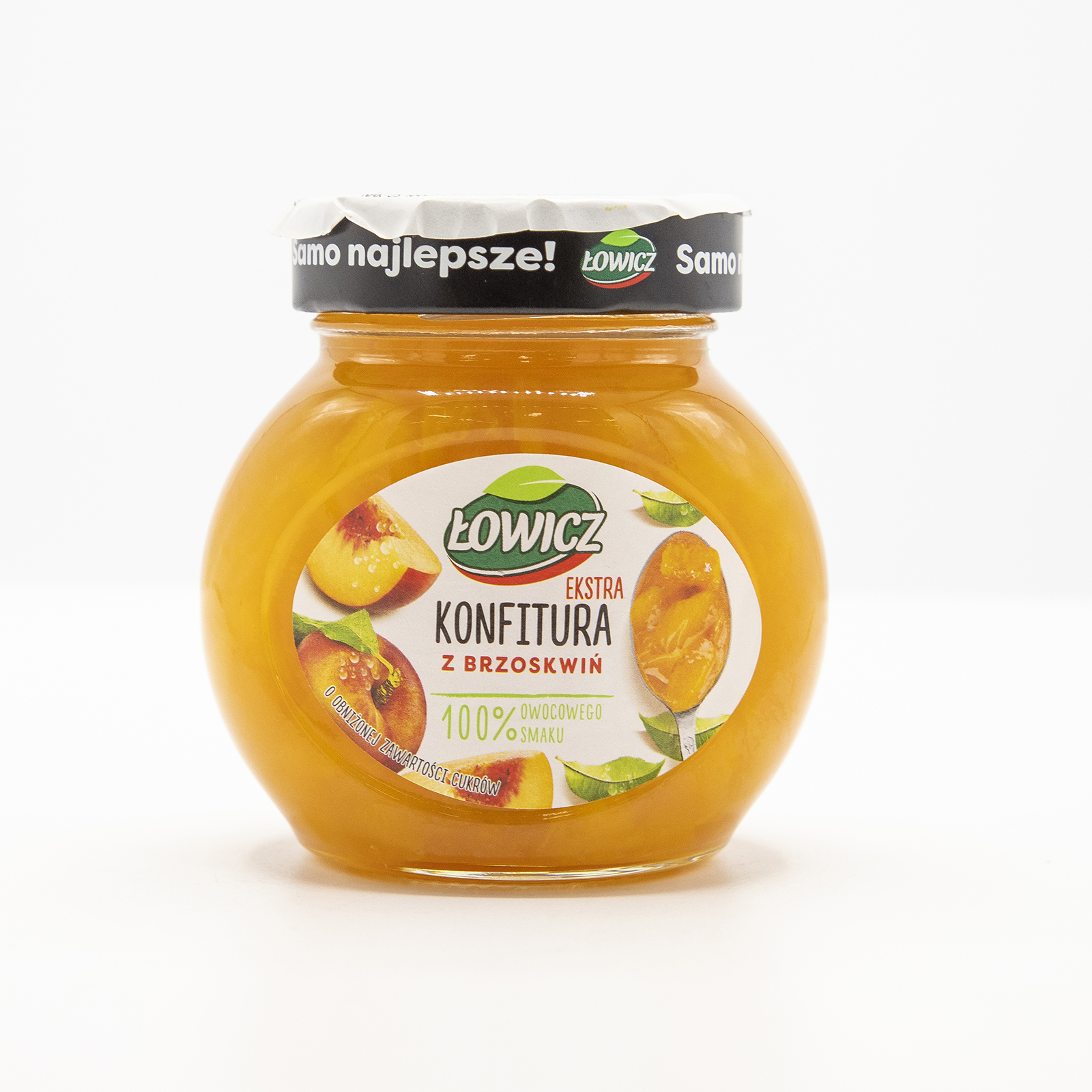 Łowicz Konfitura Extra Z Brzoskwiń Niskosłodzona 240 G