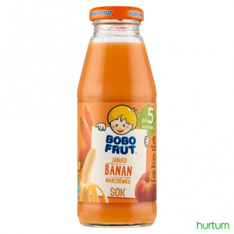 Bobo Frut Sok Jabłko Banan Marchewka Po 5. Miesiącu 300 Ml