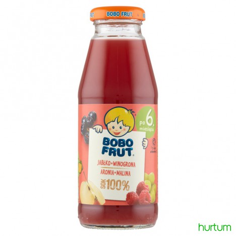 Bobo Frut Nektar Jabłko, Malina I Winogrona, Po 6. Miesiącu