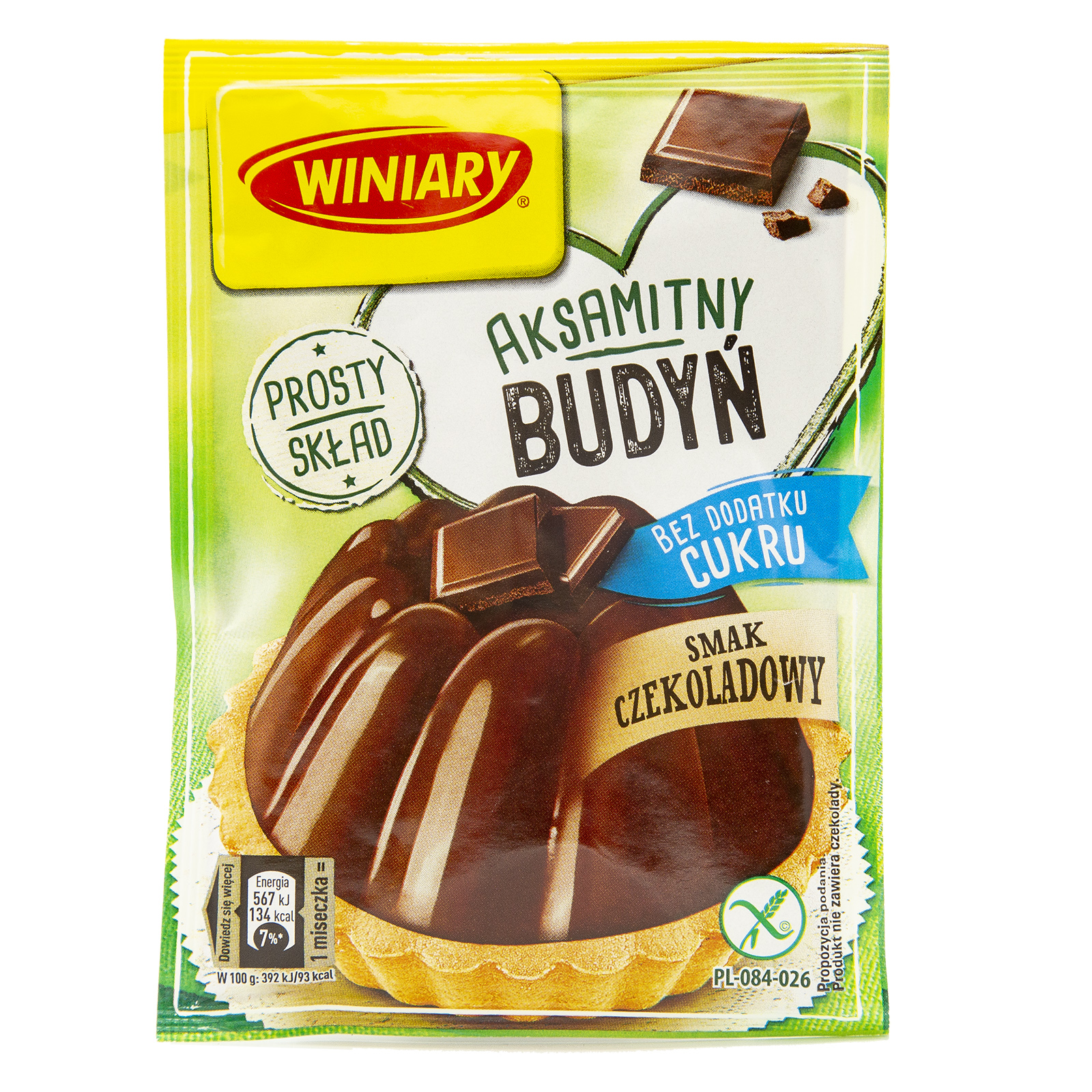 Winiary Chocolate Flavored Pudding Sugar Free