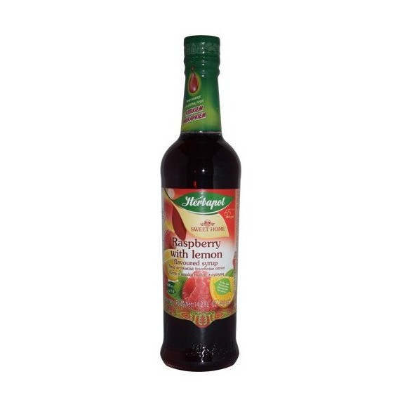 Herbapol Raspberry With Lemon Flavour Syrup 420ml/14.20fl.oz