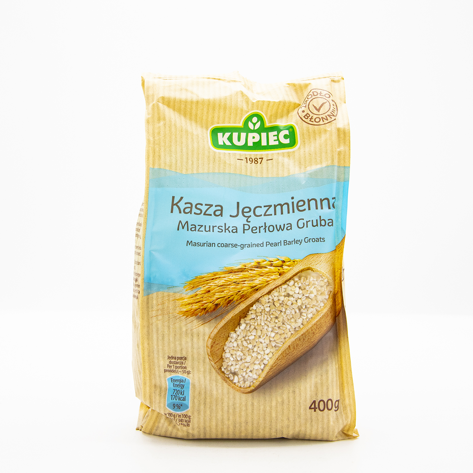 Kupiec Masurian Coarse-Grained Pearl Barley Groats 400g