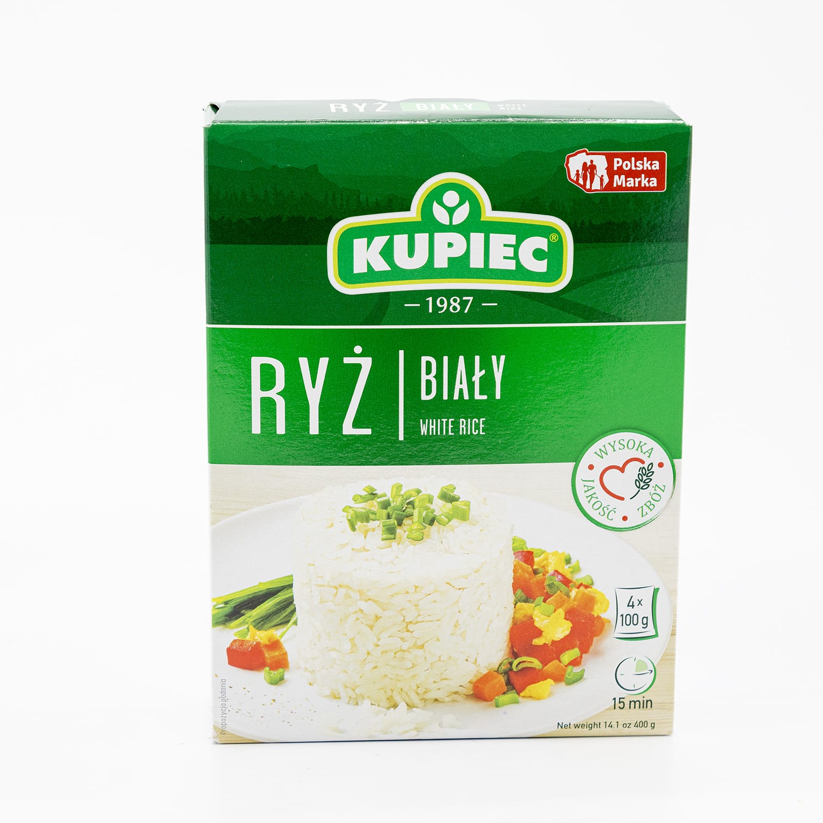 Kupiec White Rice 4x100g 400g/14oz