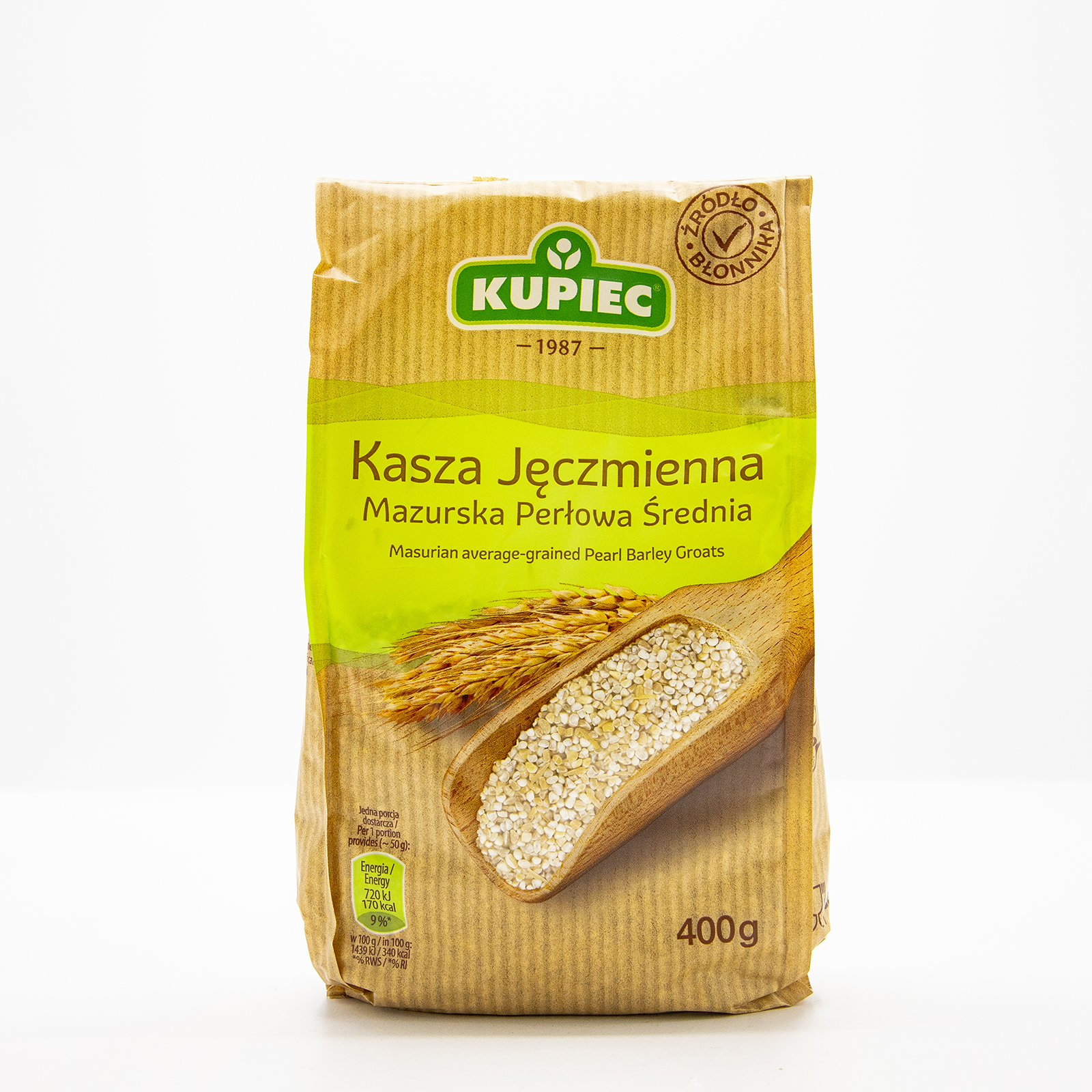 Kupiec Masurian Mid-Grained Pearl Barley Groats 400g