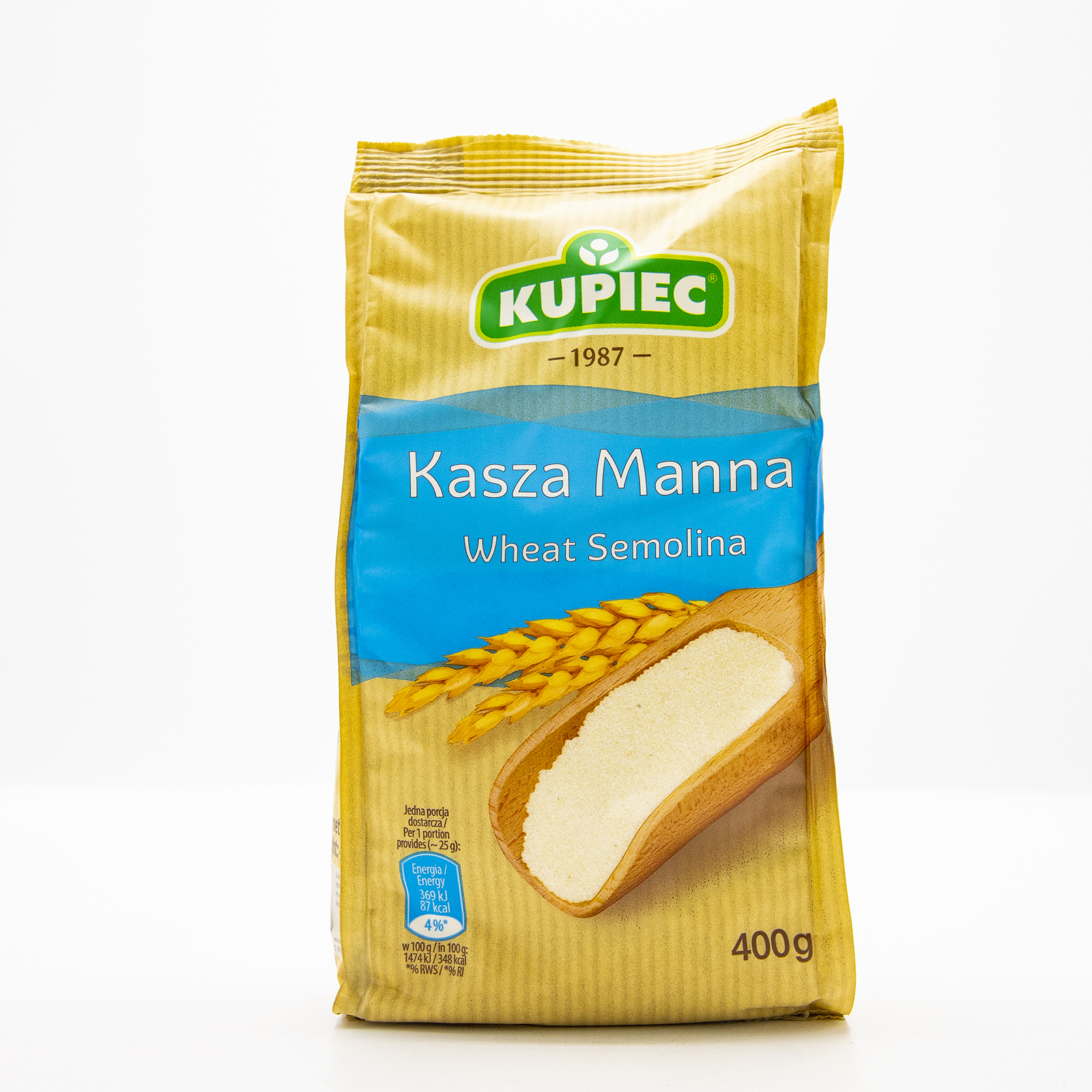 Kupiec Kasza Manna Wheat Semolina 400g Bag
