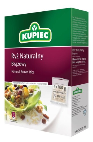 Kupiec Sp. Z O.o. Ryż Naturalny Brązowy 4*100g