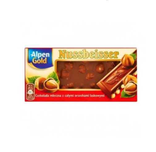 Nussbeisser Alpen Gold Milk Chocolate W/hazelnut