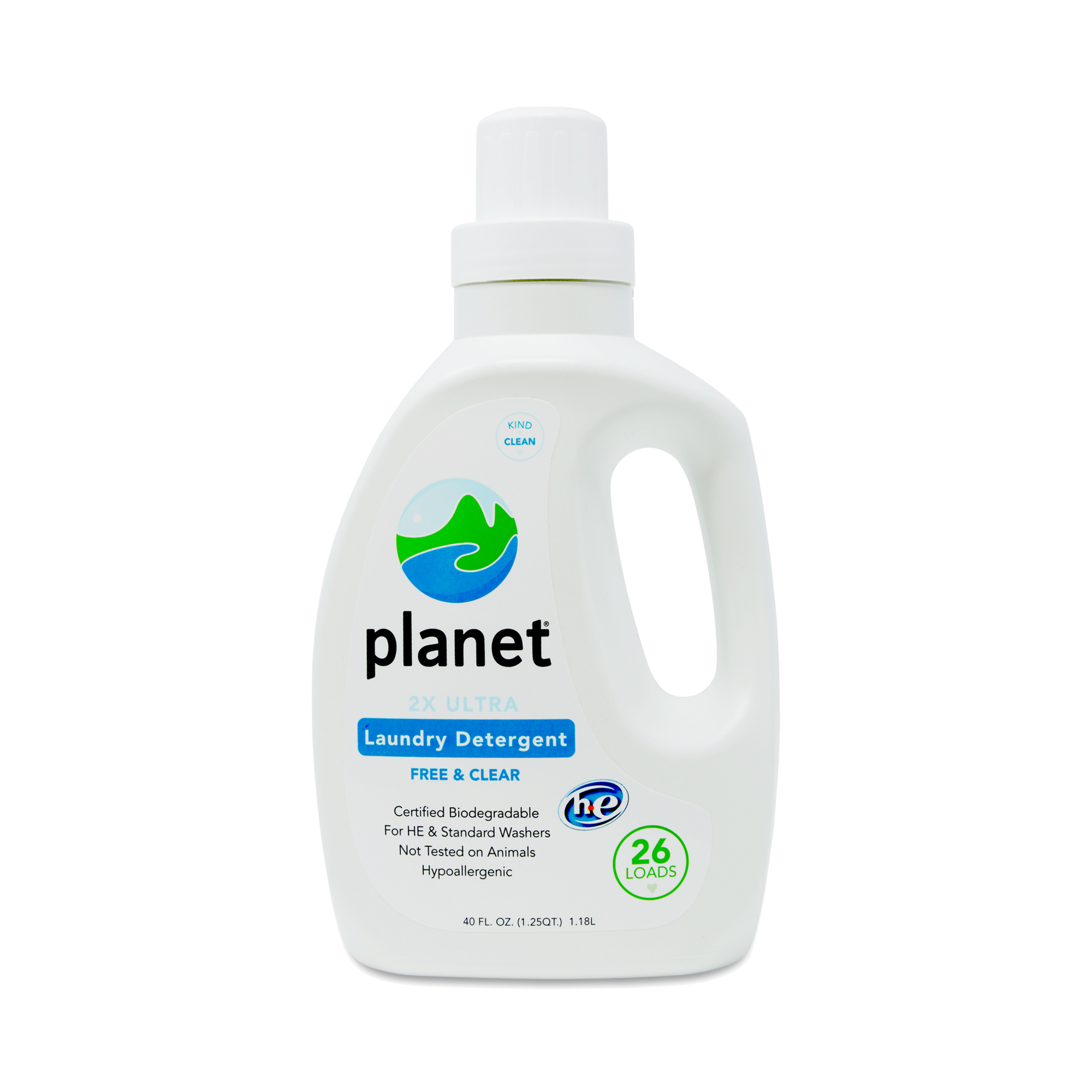 Planet 2x HE Ultra Laundry Detergent, Free & Clear