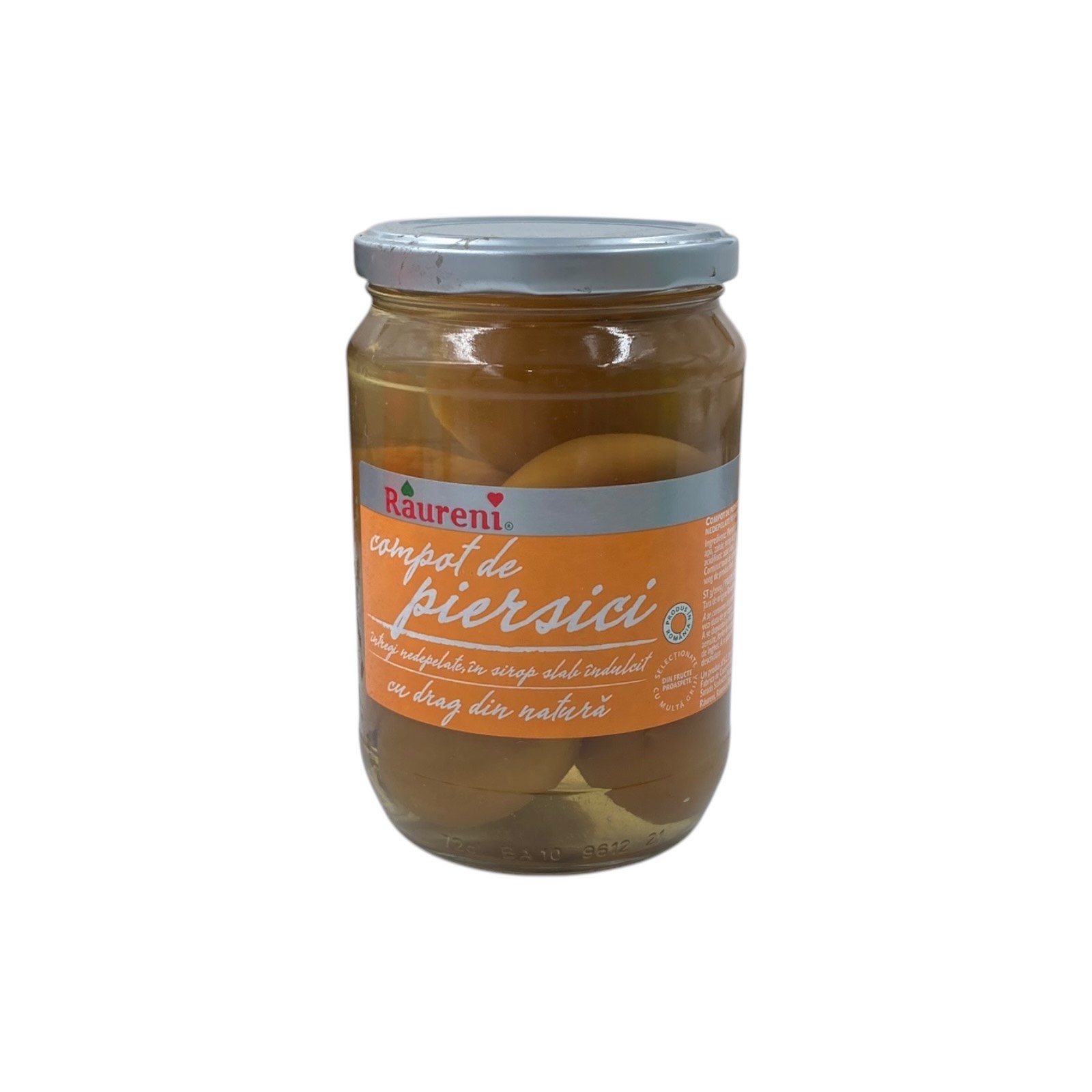 Raureni Peach Compote In Syrup 12 X 720g