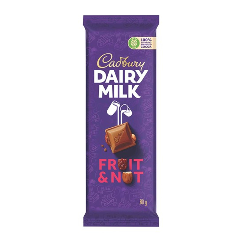 Cadbury Dairy Milk Fruit & Nut Slab 80g