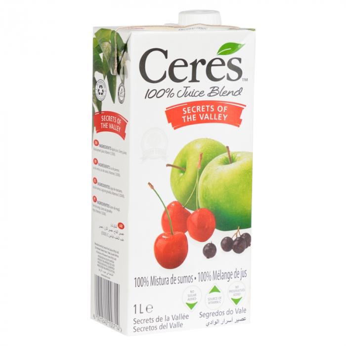 Ceres 100% Fruit Juice Secrets Of The Valley 1L