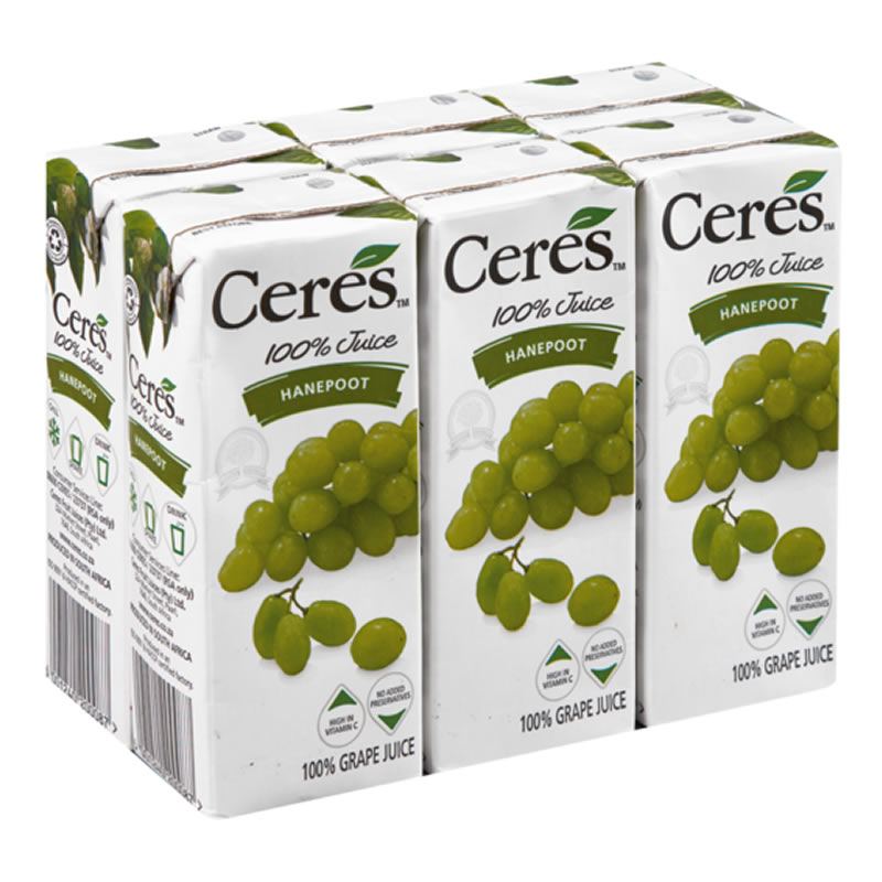Ceres Hanepoot Juice 6 X 200ML