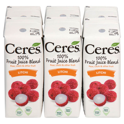 Mt210.00 Ceres Litchi Juice 6 200 Ml