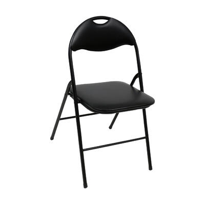 Black Metal Folding Chair