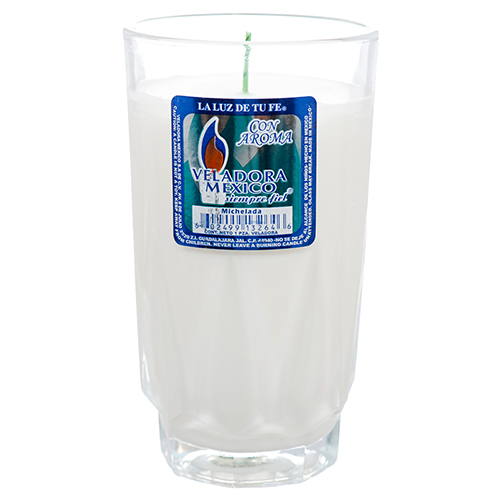 Veladora Mexico Vel-mex Cup Candle White Michelada