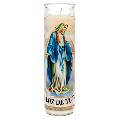 Branded Veladora Religious Candle Maria Milagrosa