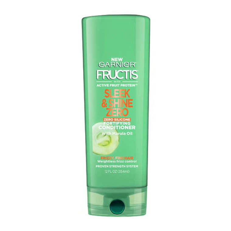 Fructis Garnier Sleek & Shine Zero Conditioner, Frizzy, Fine Hair, 12 Fl. Oz