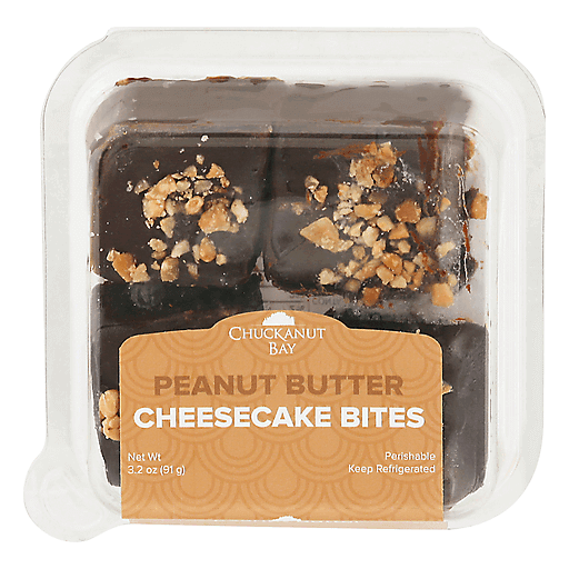 Chuckanut Bay Cheesecake Bites, Dipped, Peanut Butter 3.2 Oz