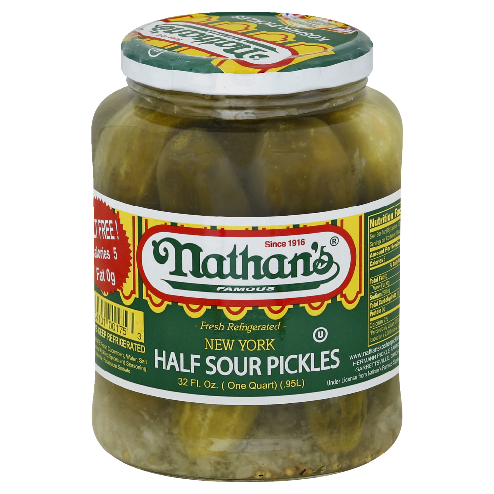 Nathan's Famous New York Half Sour Pickles
