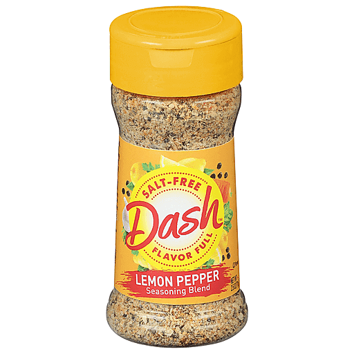 Dash Mrs Lemon Pepper Salt Free Seasoning Blend, 2.5 Oz