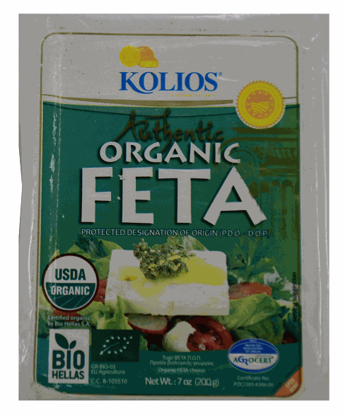 Kolios Cheese Feta Organic 200g