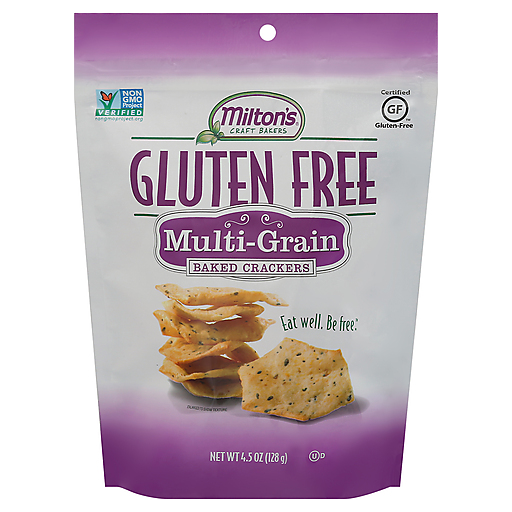 Milton's Gluten Free Multi Grain Baked Crackers 4.5 Oz