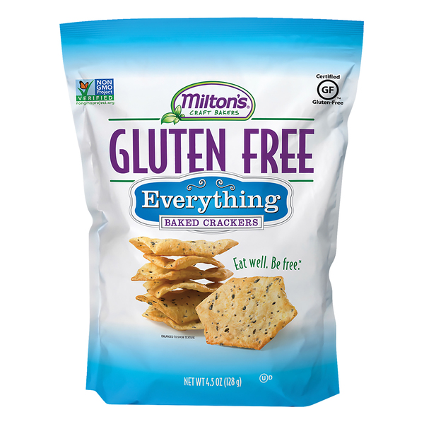 Milton's Gluten Free Everything Flavored Baked Crackers - 4.5oz