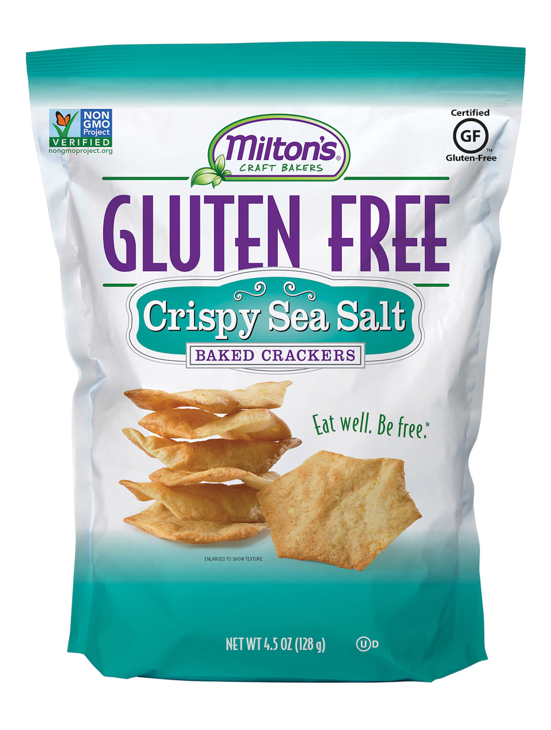 Milton's Craft Bakers Gluten Free Baked Crackers Crispy Sea Salt