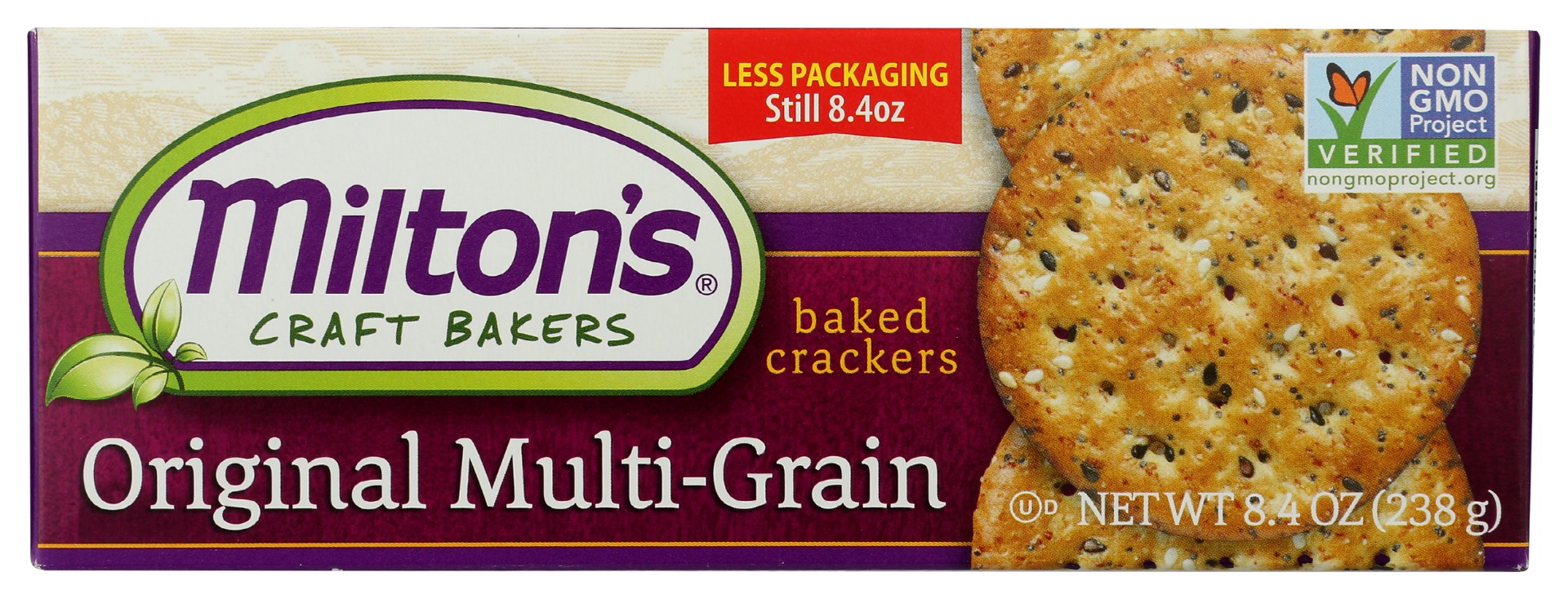 Miltons Original Multi Grain Baked Crackers 8.4 Oz