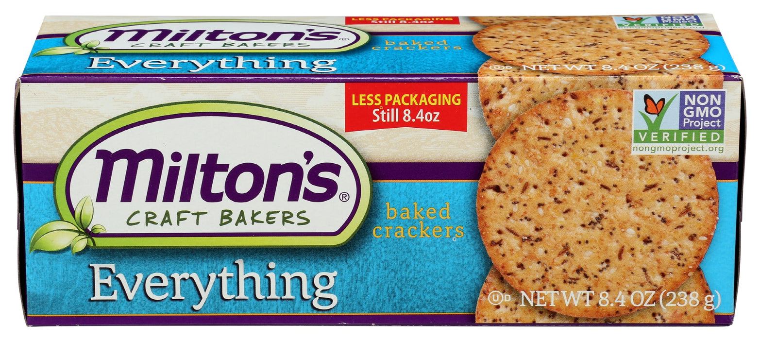 Milton's Craft Bakers Everything Gourmet Baked Crackers