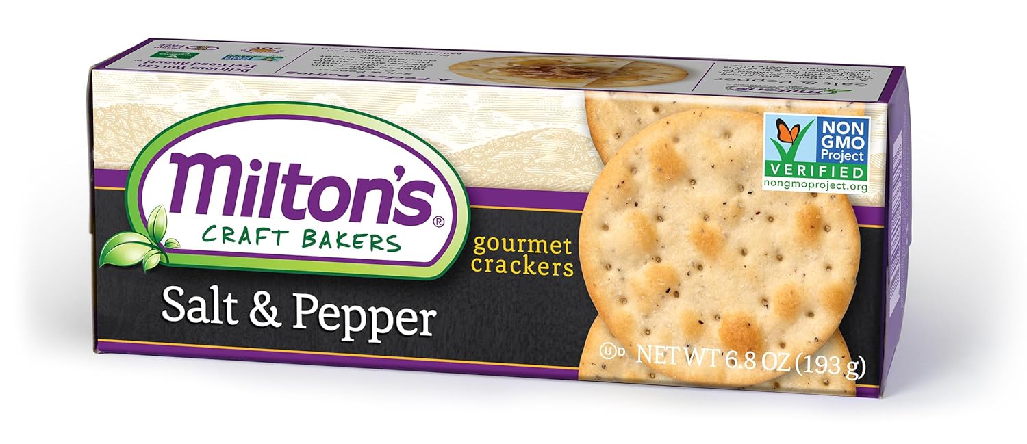 Milton's Crackers Salt & Pepper - 6.8oz