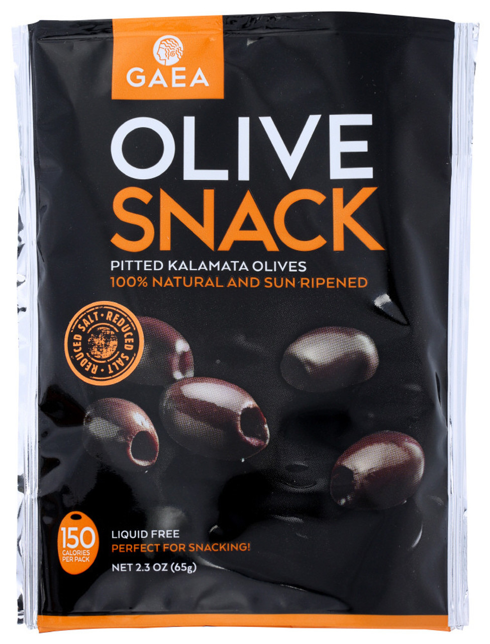 Gaea Pitted Kalamata Olives Olive Snack 2.3 Oz