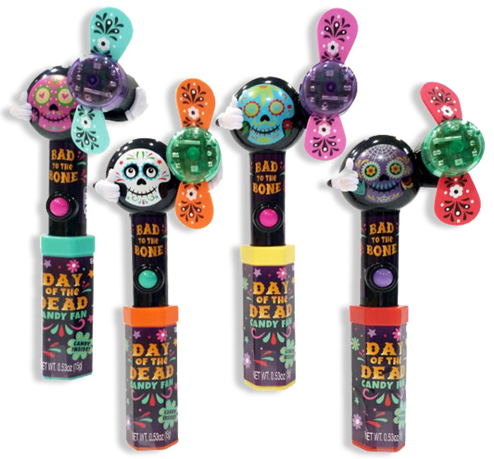 Candyrific Expressions Halloween Day Of The Dead Candy Filled Fan 0.53 Oz