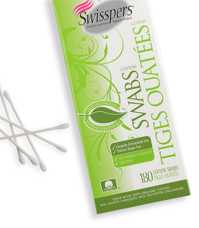 Swispers Swisspers Organic Biodegradable Cotton Swabs
