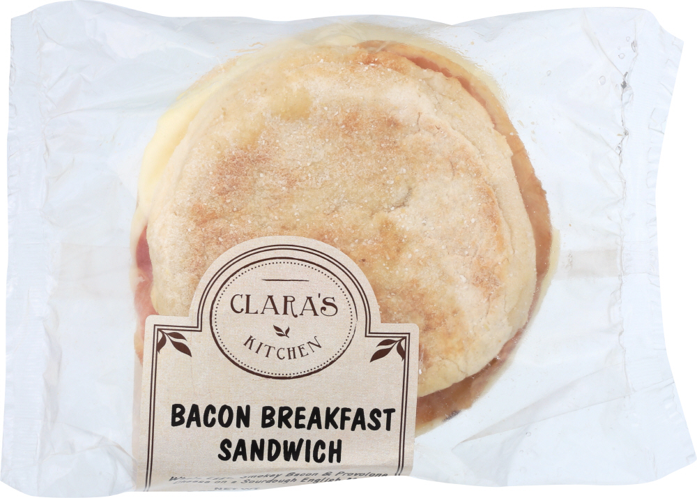 Clara's Kitchen Bacon Breakfast Sandwich, 4 Oz
