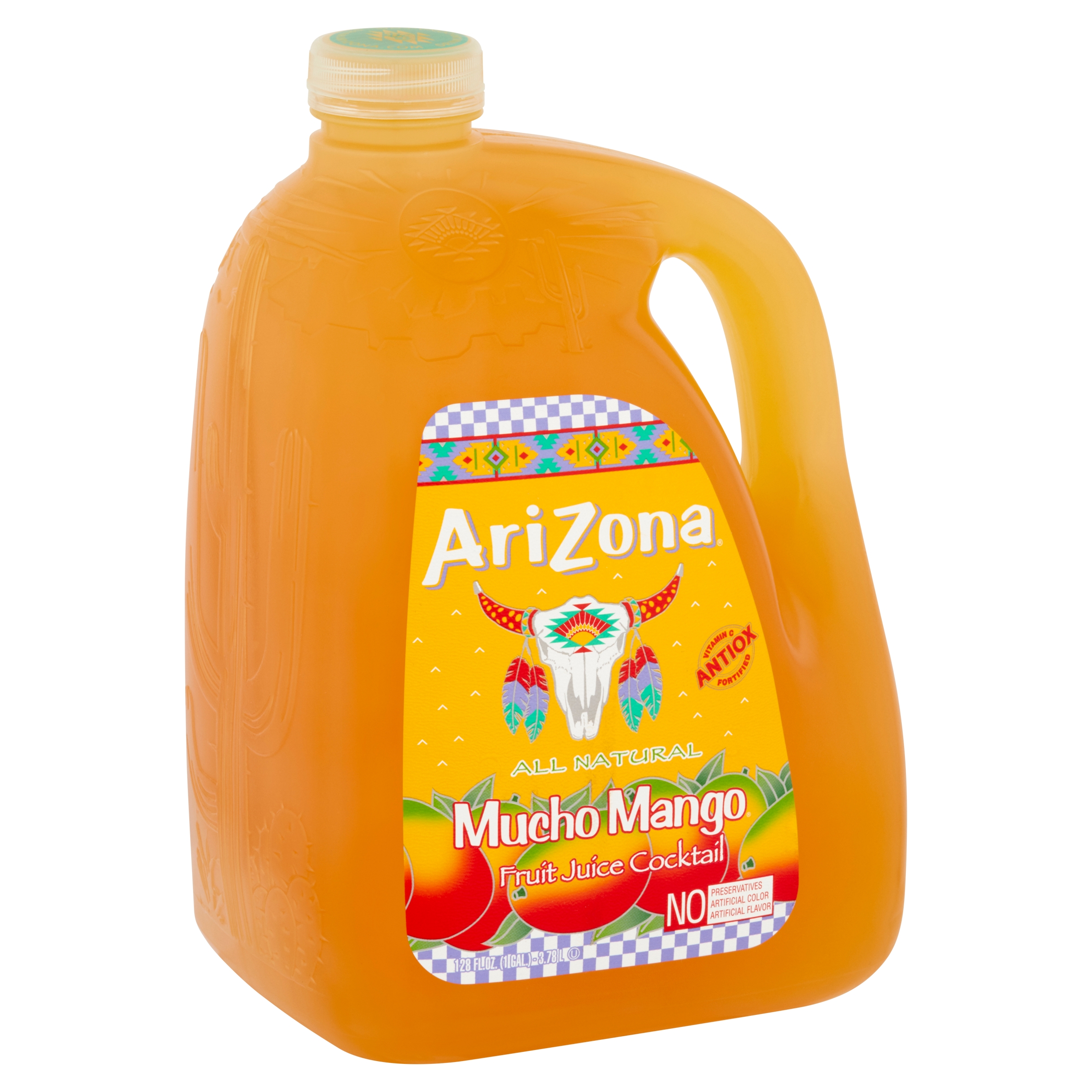 AriZona Mucho Mango Fruit Juice Cocktail, 128 Fl Oz