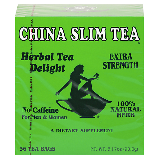 China Slim Tea Herbal Delight, Extra Strength, Bags