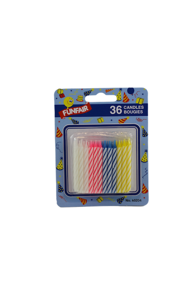Funfair Candle Striped