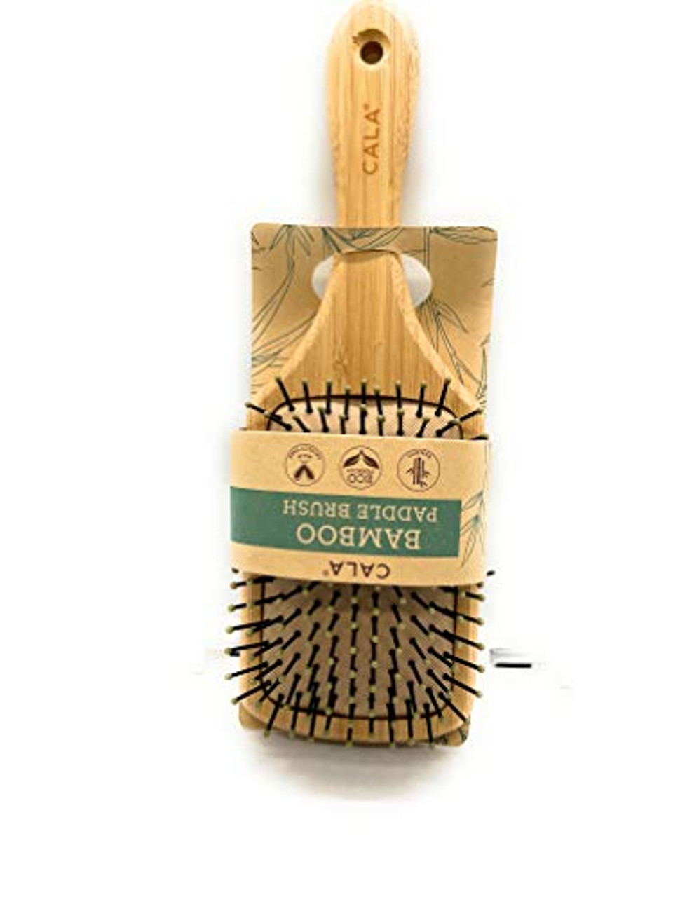 [object Object] Cala Bamboo Paddle Hair Brush - Large