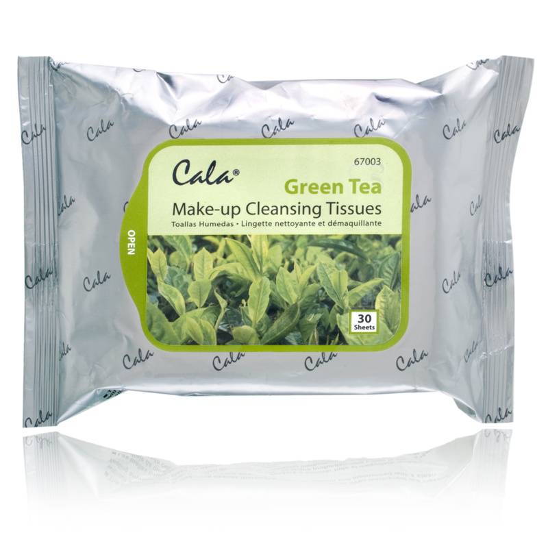Celavi Cala Make-Up Cleansing Tissues Green Tea - 30 Sheets