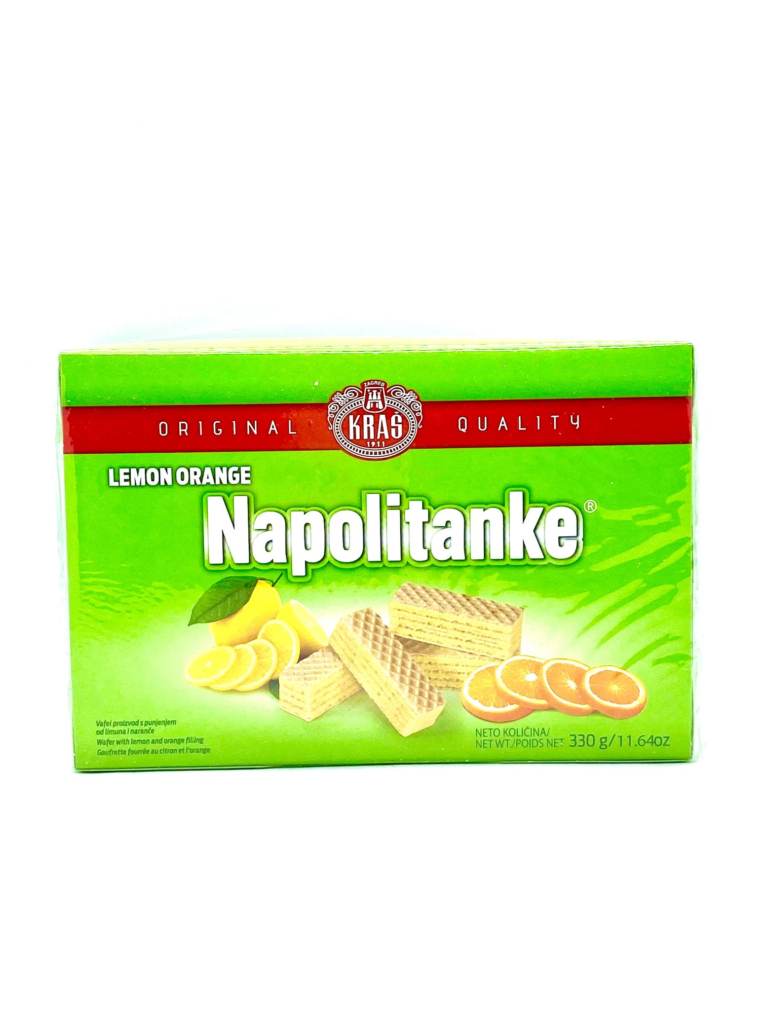Kras Napolitanke Lemon Orange Wafer 330 G