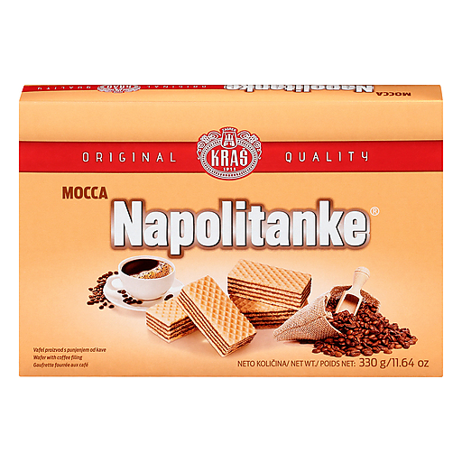 Kras Napolitanke Mocca Wafer With Coffee Filling 330 G